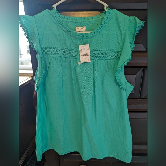 J. Crew Tops - J Crew shirt top sleeveless 3 button blouse Women's BNWT